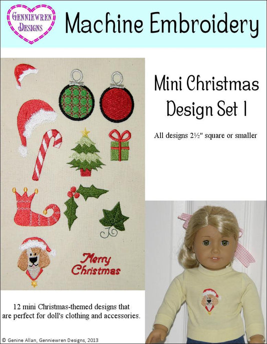 Mini Christmas Design Set 1 Machine Embroidery Designs