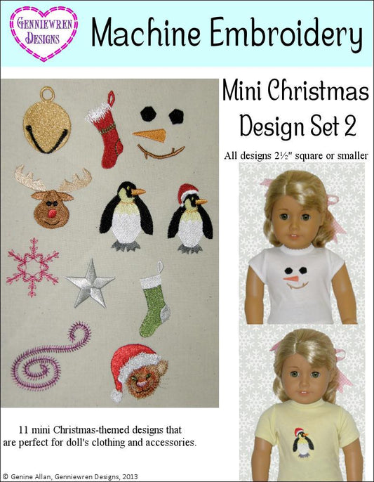 Mini Christmas Design Set 2 Machine Embroidery Designs