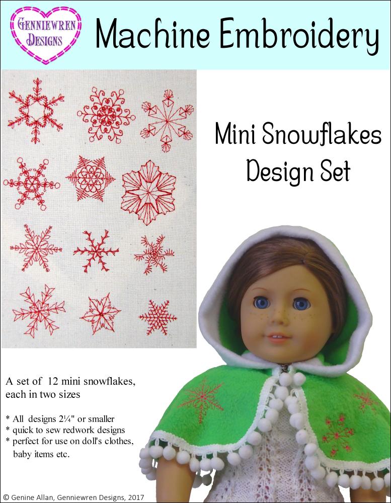 Mini Snowflakes Design Set 1 Machine Embroidery Designs