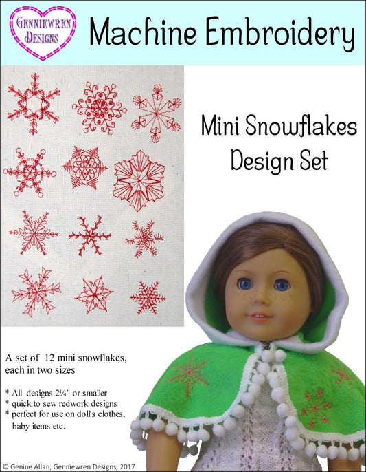 Mini Snowflakes Design Set 1 Machine Embroidery Designs