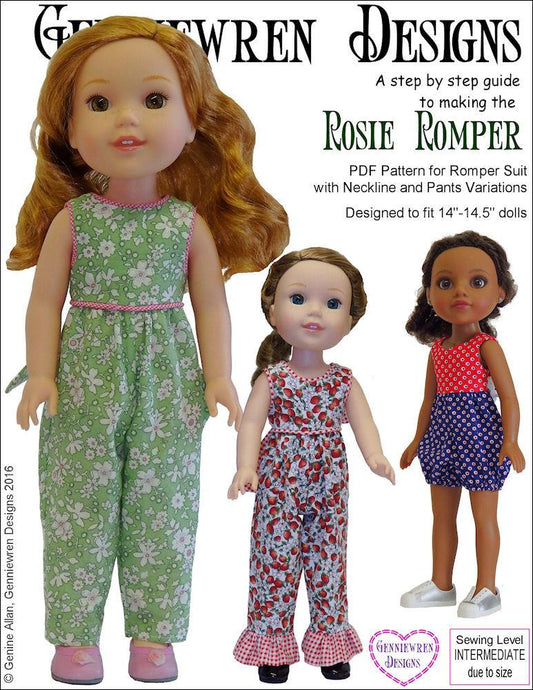 Rosie Romper 14-14.5" Doll Clothes Pattern