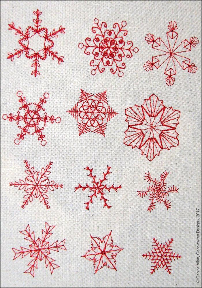 Mini Snowflakes Design Set 1 Machine Embroidery Designs
