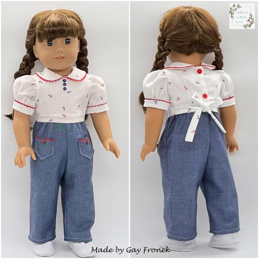 Let's Plant a Victory Garden! 18" Doll Clothes Pattern