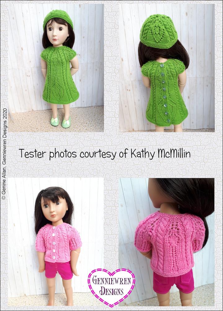 Cables and Lace Knitting Pattern for 16" dolls such as A Girl for All Time
