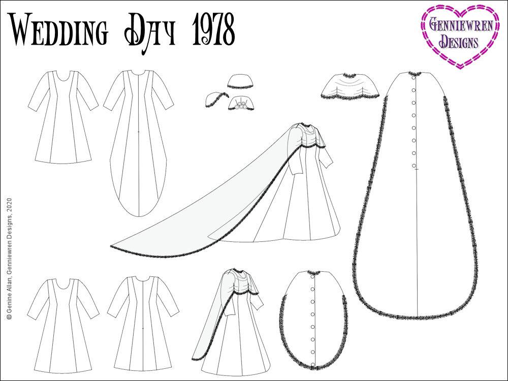 Wedding Day 1978 Pattern for AGAT Dolls