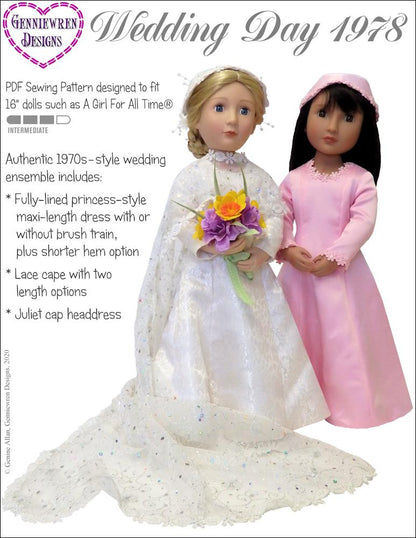 Wedding Day 1978 Pattern for AGAT Dolls