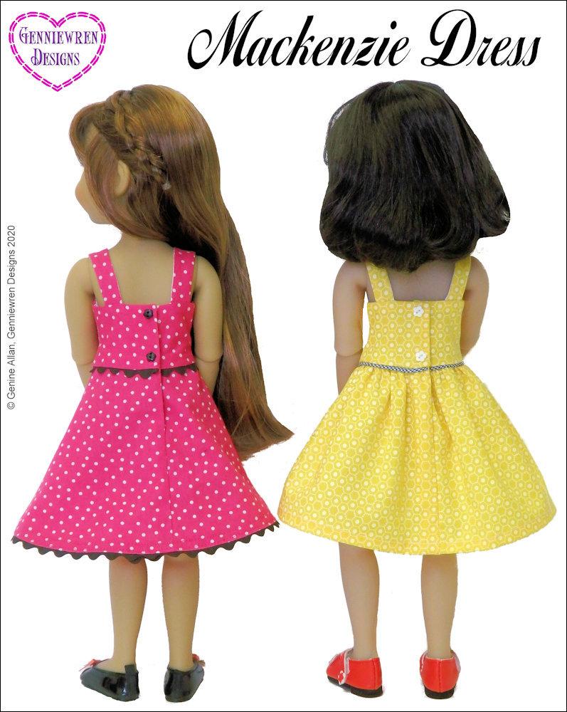 Mackenzie Dress Doll Clothes Pattern for Ruby Red Fashion Friends