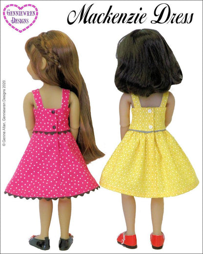 Mackenzie Dress Doll Clothes Pattern for Ruby Red Fashion Friends