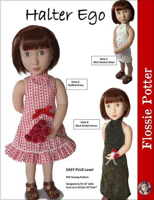 Halter Ego Dress For A Girl For All Time Dolls