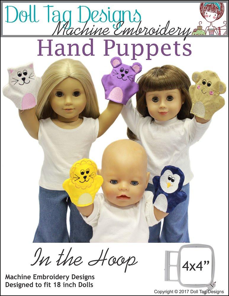 Hand Puppets for Dolls Machine Embroidery Designs