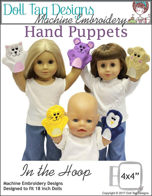Hand Puppets for Dolls Machine Embroidery Designs