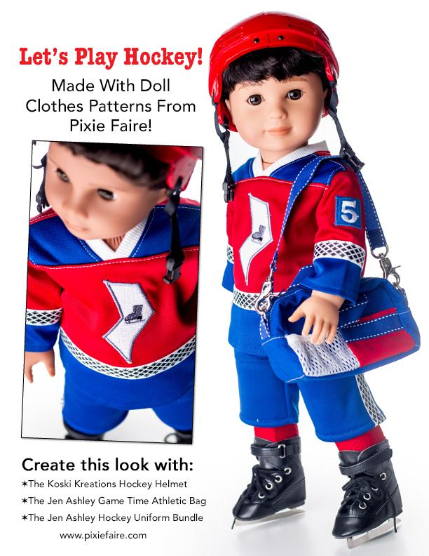 Game Time Athletic Bag 14-18" Doll Accessory Pattern