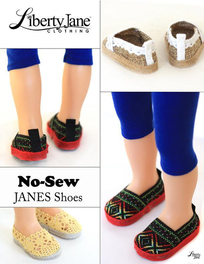 No Sew JANES Shoe Pattern for Journey Girls Dolls