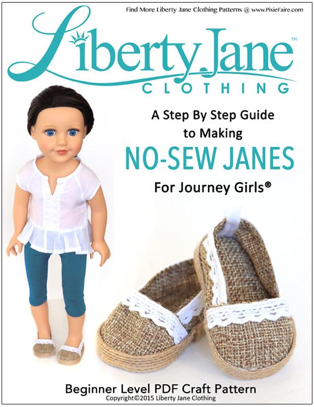 No Sew JANES Shoe Pattern for Journey Girls Dolls