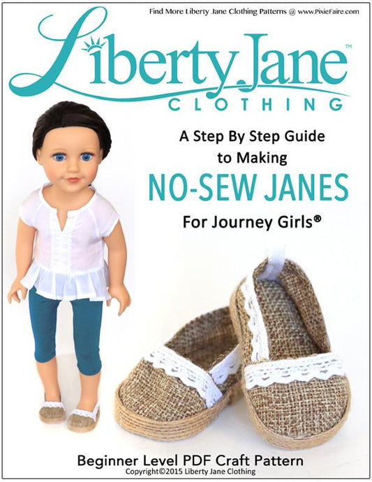 No Sew JANES Shoe Pattern for Journey Girls Dolls