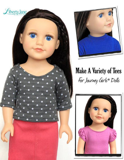 T-Shirt Variations Pattern for Journey Girls Dolls
