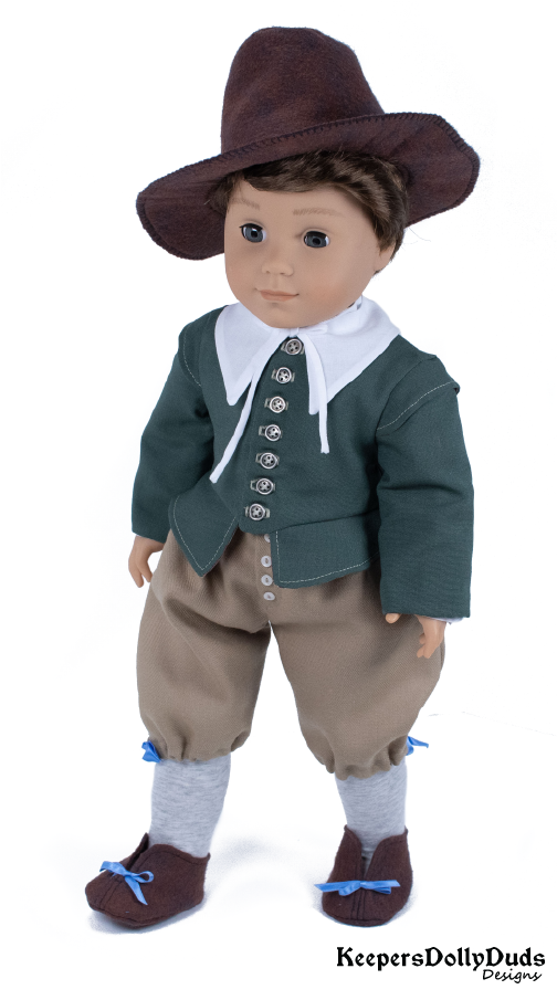 Pilgrim Boy 18" Doll Clothes Pattern