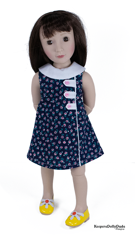 1960s Town and Country Dress Pattern For A Girl For All Time Dolls