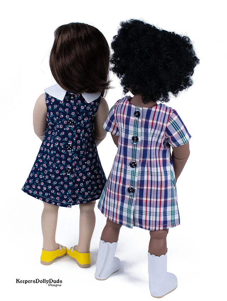 1960s Town and Country Dress Pattern For A Girl For All Time Dolls