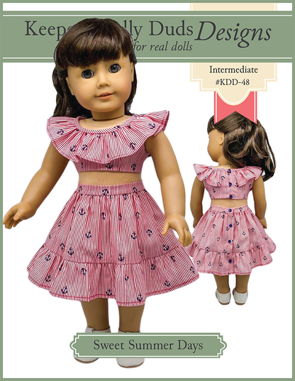 Sweet Summer Days 18" Doll Clothes Pattern
