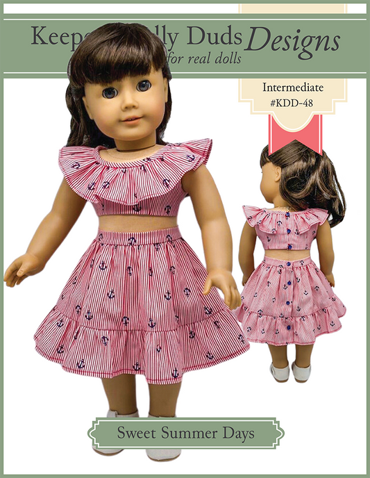 Sweet Summer Days 18" Doll Clothes Pattern
