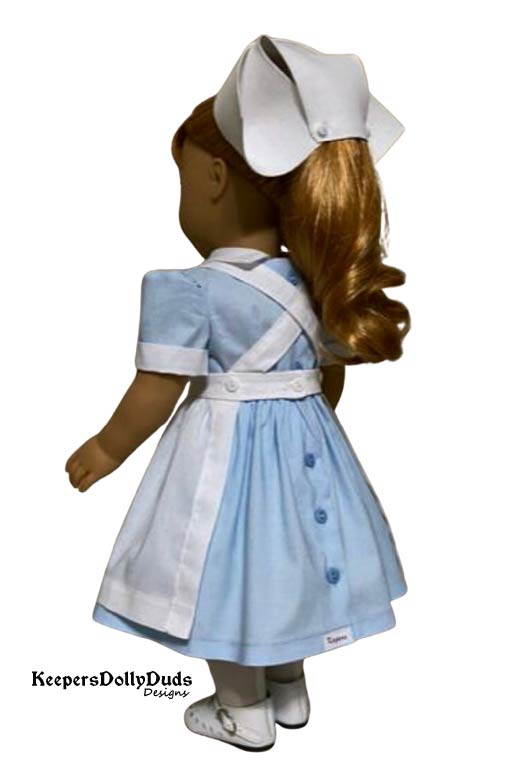 1940s Nursing Student 18" Doll Clothes Pattern