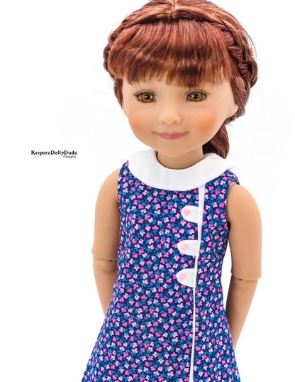 1960s Town and Country Dress Pattern For 15" Ruby Red Fashion Friends Dolls