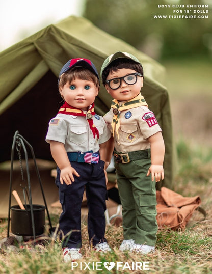 Boys Club Uniform 18" Doll Clothes Pattern