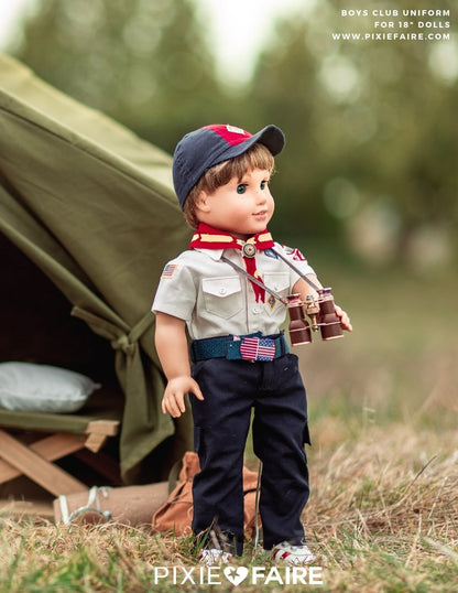 Boys Club Uniform 18" Doll Clothes Pattern