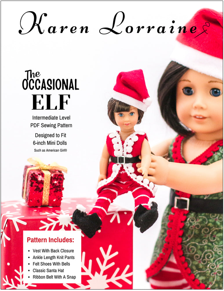 The Occasional Elf 6" Mini Doll Clothes Pattern