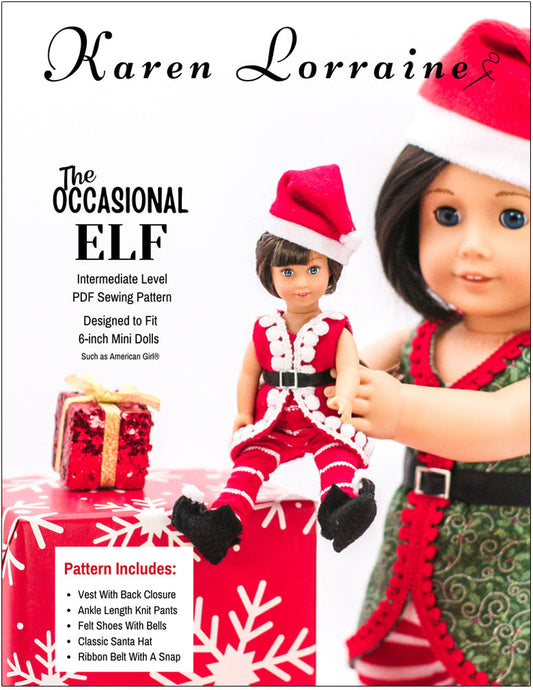 The Occasional Elf 6" Mini Doll Clothes Pattern