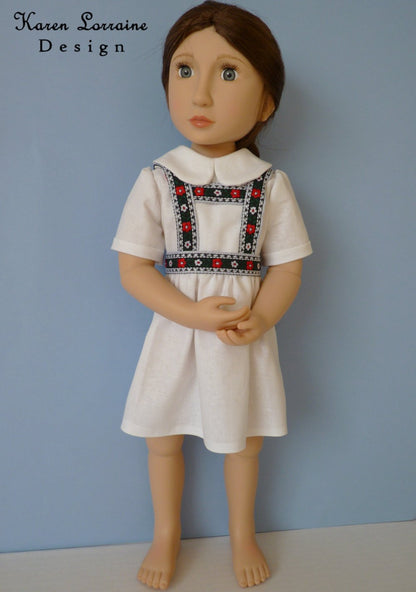 Tyrol 16" Doll Clothes Pattern For A Girl For All Time Dolls
