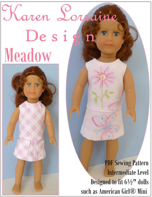 Meadow Dress for 6" Mini Dolls