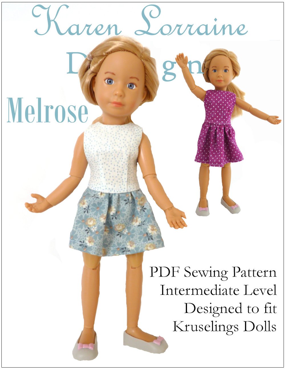 Melrose Dress for 9" Kruselings Dolls