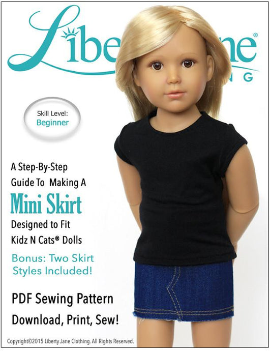 Mini Skirt Pattern for Kidz N Cats Dolls