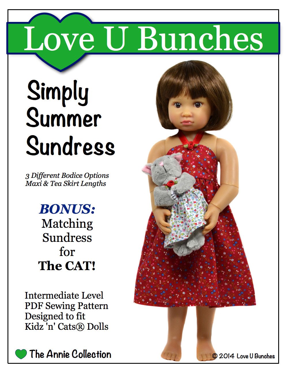 Simply Summer Sundress Pattern for Kidz 'n' Cats Dolls & The Cat