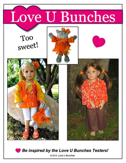 Peasant Blouse for Kidz N Cats Dolls & The Cat