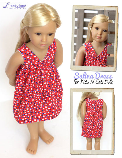 Salina Dress Pattern for Kidz N Cats Dolls