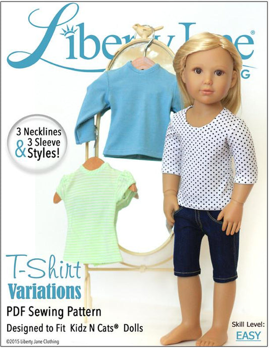 T-Shirt Variations Pattern for Kidz N Cats Dolls
