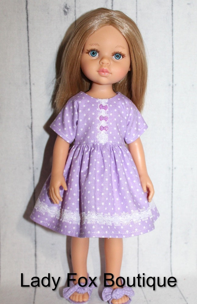 Chamomile Dress Doll Clothes Pattern For 13 Inch Paola Reina Las Amigas Dolls