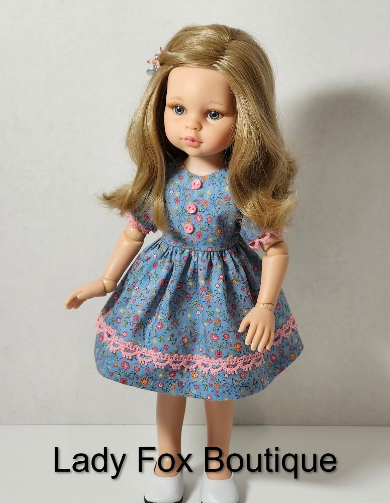 Chamomile Dress Doll Clothes Pattern For 13 Inch Paola Reina Las Amigas Dolls
