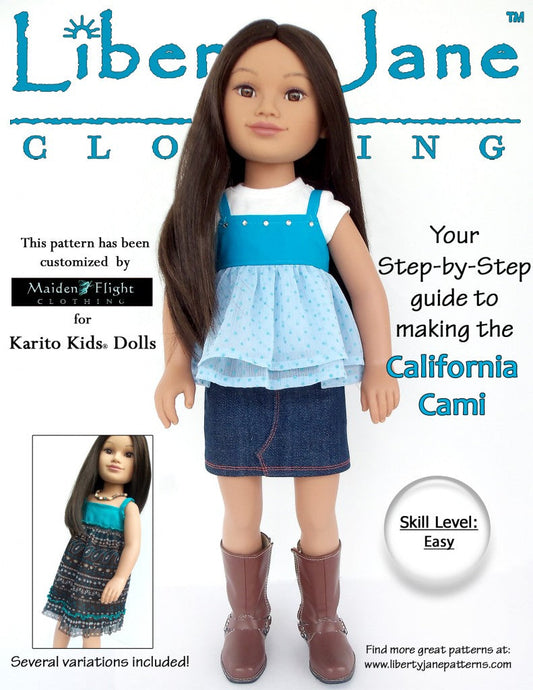 California Cami Pattern for Karito Kids Dolls