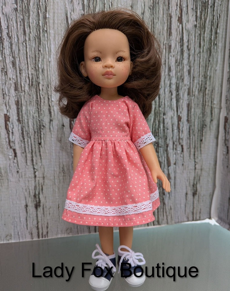 Chamomile Dress Doll Clothes Pattern For 13 Inch Paola Reina Las Amigas Dolls