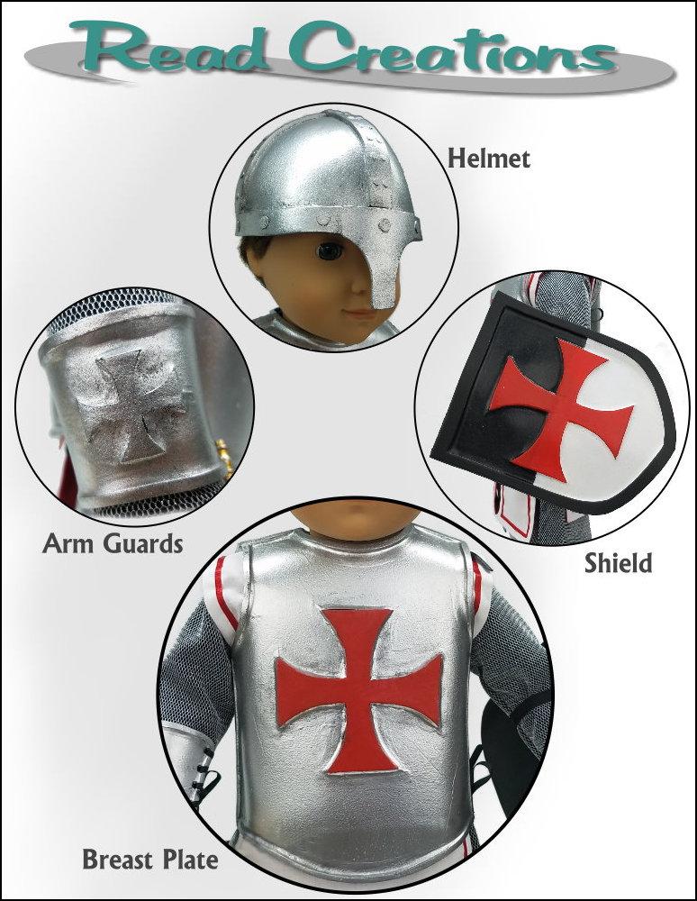 Knight's Armor 18" Doll Clothes Pattern