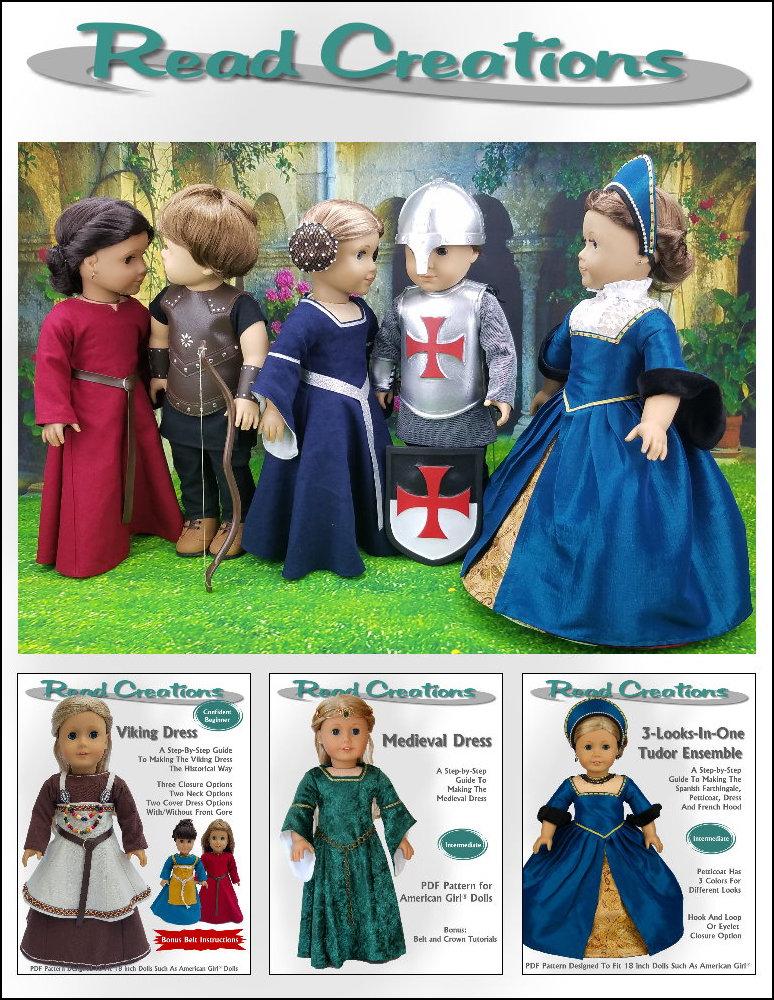 Knight's Armor 18" Doll Clothes Pattern