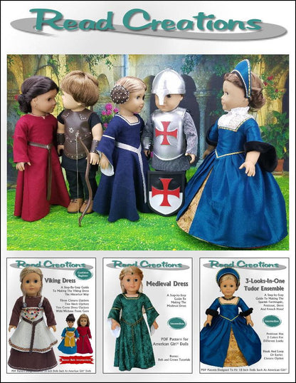 Knight's Armor 18" Doll Clothes Pattern