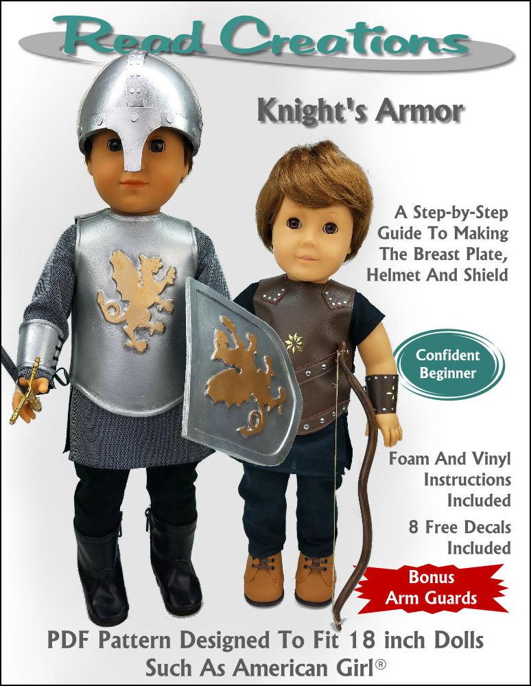 Knight's Armor 18" Doll Clothes Pattern