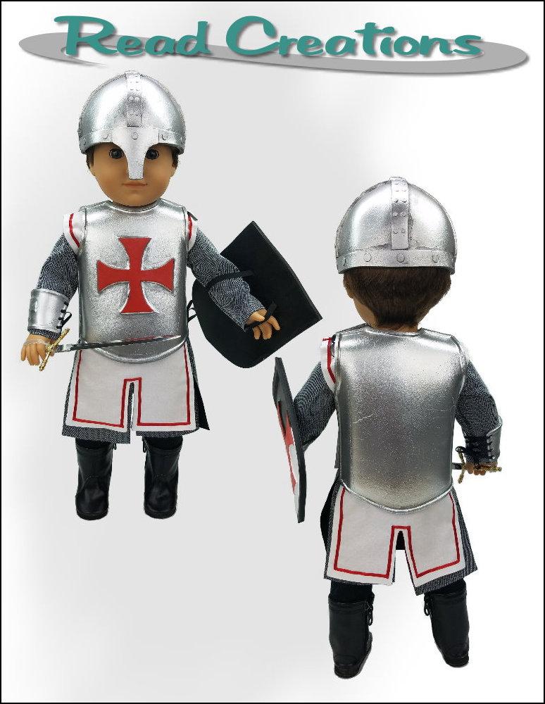 Knight's Armor 18" Doll Clothes Pattern