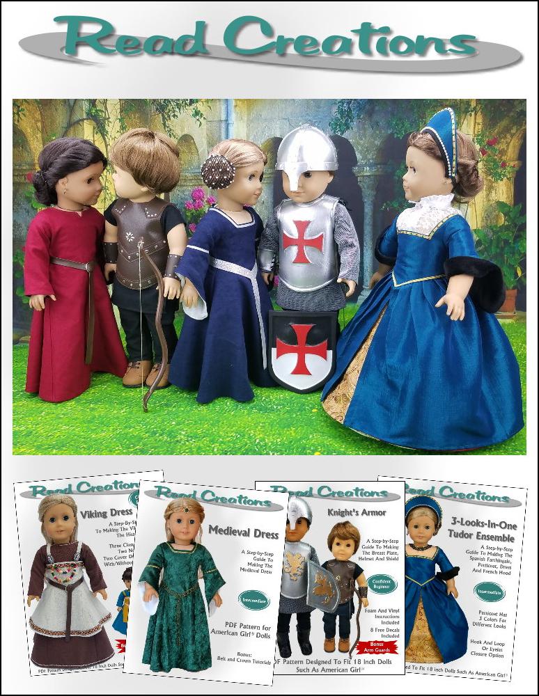 Knight's Garment 18" Doll Clothes Pattern