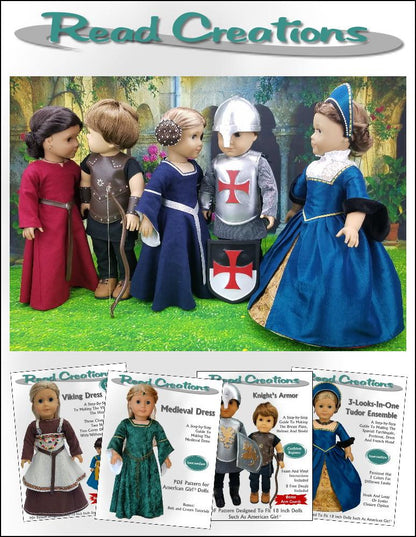 Knight's Garment 18" Doll Clothes Pattern